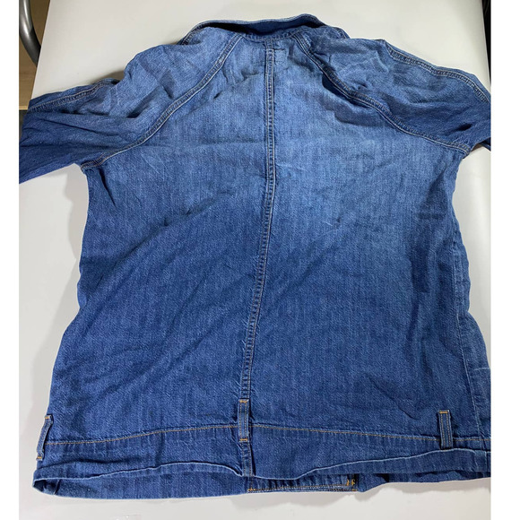 Current/Elliot Infantry Jacket Denim Women's L Military - Picture 5 of 9